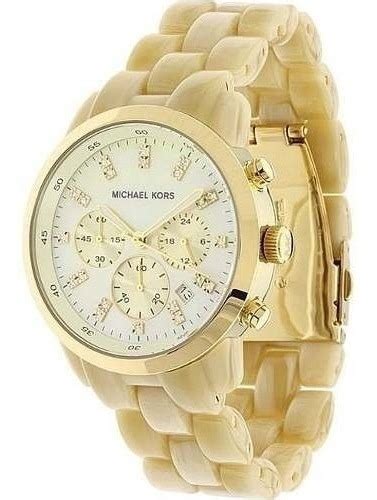 relógio michael kors mk5217 madrepérola original|Michael Kors MK5217 Relógio feminino de chifre grande, com .